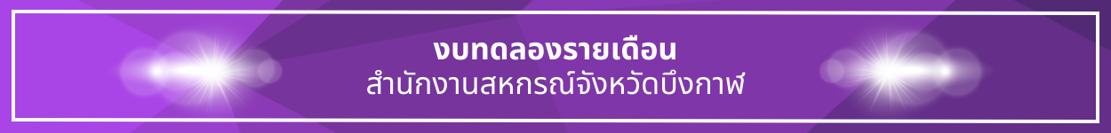 ป้ายชื่อหัวข้อ งบทดลองรายเดือน