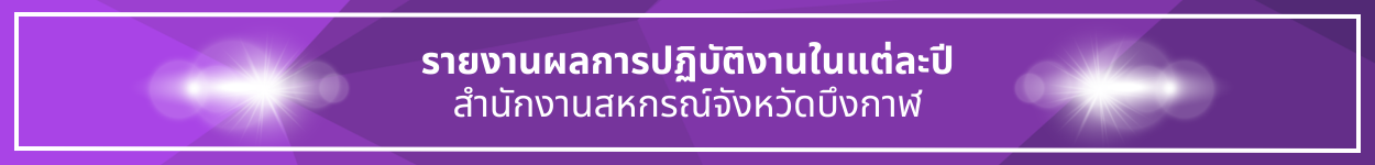 ป้ายชื่อหัวข้อ รายงานผลการปฏิบัติงานในแต่ละปี