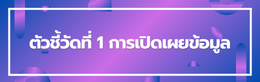 ป้ายชื่อหัวข้อย่อย ตัวชี้วัดที่ 1