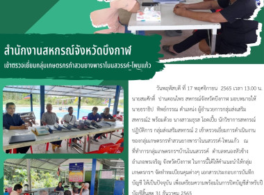 เข้าตรวจเยี่ยมกลุ่มเกษตรกรทำสวนยางพาราโนนสวรรค์-โพนแก้ว พารามิเตอร์รูปภาพ 4