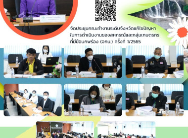 ประชุมคณะทำงานระดับจังหวัดแก้ไขปัญหาในการดำเนินงานของสหกรณ์และกลุ่มเกษตรกรที่มีข้อบกพร่อง (จกบ.) ครั้งที่ 1/2566 ประจำปีงบประมาณ 2566 ... พารามิเตอร์รูปภาพ 10