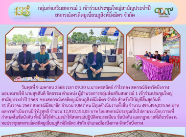กลุ่มส่งเสริมสหกรณ์ 1 เข้าร่วมประชุมใหญ่สามัญประจำปี ... พารามิเตอร์รูปภาพ 6