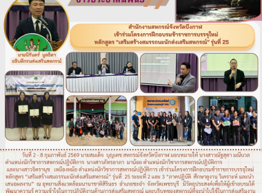 ข้าราชการสหกรณ์จังหวัดบึงกาฬเข้าร่วมโครงการฝึกอบรมข้าราชการบรรจุใหม่ หลักสูตร “เสริมสร้างสมรรถนะนักส่งเสริมสหกรณ์” รุ่นที่ 25 ... พารามิเตอร์รูปภาพ 13