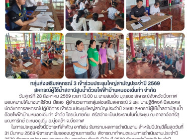 กลุ่มส่งเสริมสหกรณ์ 3 ร่วมประชุมใหญ่สามัญประจำปี 2569 ... พารามิเตอร์รูปภาพ 1