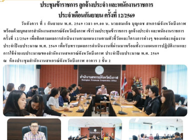 สหกรณ์จังหวัดบึงกาฬ เป็นประธานในการประชุมข้าราชการ ... พารามิเตอร์รูปภาพ 27